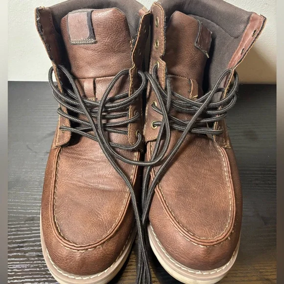 Dockers Men's Dark Brown Wedge Boots - Picture 1 of 5